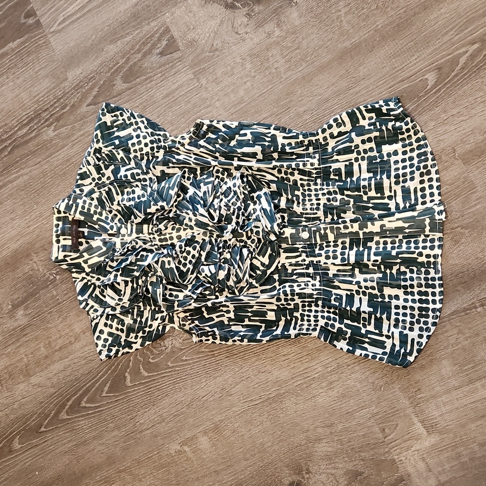 The Limited Black and White Button Down Shirt